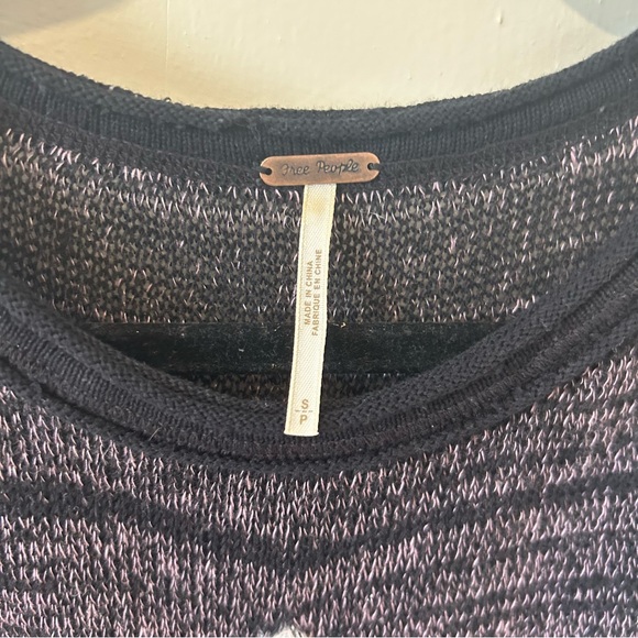 Free People Zodiac Graphic embroidered knit tank lace up boho grunge size small - Picture 8 of 11